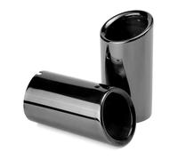 Coda Gola Silenziatore Per VW Per JETTA Per SAGITAR Per POLO Per GOLF 7 Per Passat Per Tiguan Terminali Di Scarico Marmitta Compatibili(75mm Black 2pc)