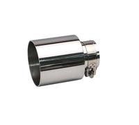 Coda Gola Terminale Di Scarico Universale Da 89/102 Mm, In Acciaio Inox, Con Morsetto, Per Marmitta Monostrato Da 63 Mm Tubo Scarico(63-89mm)