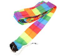 Coda per Aquilone Arcobaleno in Fibra Gancio, Accessorio | Uso Esterno, Aumenta Stabilità e Bellezza, Nastro Colorato lungo Connettore Incluso
