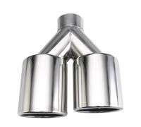 Coda Posteriore Gola 1 Pezzo Automotive Tubo Scarico Auto Ingresso 2.5 Pollici Doppio 4 "Prese Universale In Acciaio Inox Doppia Punta Gola Coda Decorazione Tubo(EJ20211r-R)
