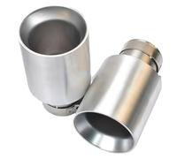Coda Posteriore Gola Punta di copertura in alluminio lucidato in acciaio inossidabile con uscita smussata modificata per auto da 1 pezzo Gola Coda Decorazione Tubo(IN 67 Out 105 mm)