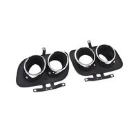 Coda Posteriore Gola Punta di scarico per auto quad per 992 Carrera 2/4 / S / 4S Punte per ugelli di scarico con punta in acciaio inossidabile 304 Gola Coda Decorazione Tubo(Silver)