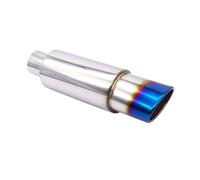 Coda Posteriore Gola Punta di scarico Scarico per fuga per auto 63MM Auto Racing Sport Turbo Sound Boost Suggerimenti Accessori per la modifica da 2,5 pollici Gola Coda Decorazione Tubo(XH-EP090-BL)