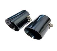 Coda Posteriore Gola Ugello di scarico 1 pezzo elettrolitico acciaio inossidabile nero lunghezza 120 mm diametro grande 114 mm auto aperta Gola Coda Decorazione Tubo(77mm-101mm)