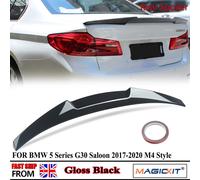 Coda Spoiler sul tetto Ali PER BMW SERIE 5 G30 M5 SALOON M4 STILE 2017 2018 2019 2020 Baule POSTERIORE SPOILER LIP NERO LUCE gloss black