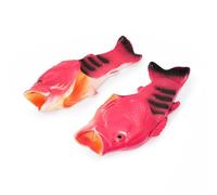 Coddies Fish Flops, Pantofole a forma di pesce, pantofole da piscina e da spiaggia, idea regalo unica per uomini, donne e bambini, Rosa (rosa), 39/40 EU