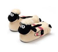 Coddies Shaun the Sheep - Pantofole in memory foam con retro elasticizzato, comode pantofole da interno per uomini, donne e ragazzi, quattro taglie, Shaun la pecora, 14-16 Women/11.5-14 Men