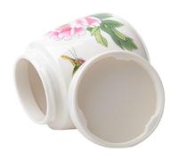 Coddled Egg Cups With Lids - Ceramic 8 x 8,5 cm 220 ml | Vintage Boiled Egg Holder Poacher Blue White Finish | Reusable Cup Jar For Kitchen Home Breakfast Serving Steamed Cooking Desserts