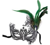 Coddsmz Maschera Veneziana per Accessori Fancy Dress Access Fluff Feather Diamond Lace per Maschere Party Ball