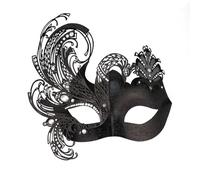 Coddsmz Misteriosa Veneziana Farfalla Lucido Farfalla Lady Masquerade Halloween Mardi Gras Partito Maschera Black with Butterfly