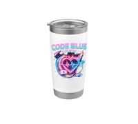 Code Blue Crew Nurse Night Shift RN ER Nurse Medical Bicchiere termico in acciaio inox doppia parete