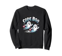 Code Boo Halloween Doctor Hospital Funny Ghost Uomo Donna Felpa