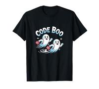 Code Boo Halloween Doctor Hospital Funny Ghost Uomo Donna Maglietta