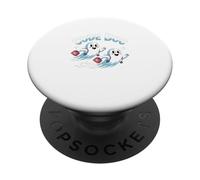 Code Boo Halloween Doctor Hospital Funny Ghost Uomo Donna PopSockets PopGrip Adesivo