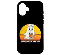 Code Boo In The ICU - Maglietta da infermiera di Halloween, da donna Custodia per iPhone 16