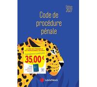 Code de procédure pénale: Jaquette Panthère