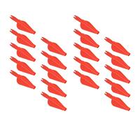 Code di freccia da campo in plastica da 20 pezzi Pratiche piume di freccia