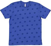 Code Five - Maglietta girocollo a cinque stelle, in cotone pettinato, da uomo, Stella Reale, XL