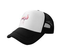 Code Flamingo - Berretto da baseball in rete con stampa nera, traspirante, adatto per pesca ed escursionismo