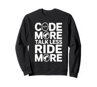 Code More Parla Meno Guidare più Programmatore a Cavallo Felpa