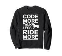 Code More Parla Meno Guidare più Programmatore a Cavallo Felpa