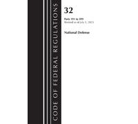Code of Federal Regulations, Title 32 National Defense 191-399, Revi (Tascabile)