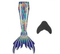 Code sirena blu scuro XL per nuoto bambini e adulti con monopinna