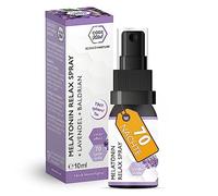 CODE VITAL® Melatonina Relax Spray + Lavanda + Valeriana 10 ml I Spray Melatonina altamente efficace per la notte I Tecnologia Booster: più efficace del liposomale | I Buona Notte Spray I 70