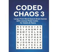 Coded Chaos 3: Large Print Word Search Brain Games with License Plate Codes for Adults and Teens