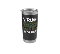 Coder DevOps I Run It On Prod Hacker Skull Bicchiere termico in acciaio inox doppia parete