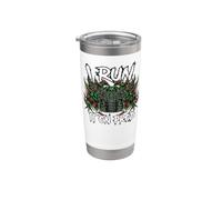 Coder DevOps I Run It On Prod Hacker Skull Bicchiere termico in acciaio inox doppia parete