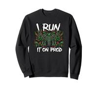 Coder Devops I Run It On Prod Hacker Skull Felpa