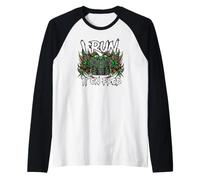 Coder Devops I Run It On Prod Hacker Skull Maglia con Maniche Raglan