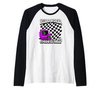 Coder Hello World Goodbye Sleep Computer Science Retro Maglia con Maniche Raglan