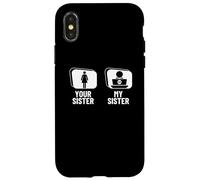 Coder Your Sister My Sister Brother Divertente sviluppatore di software Custodia per iPhone X/XS