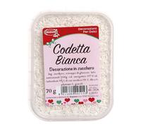 Codette di zucchero bianche per decorazioni 70 g