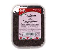 Codette di zucchero colore cioccolato per decorazioni 70 g
