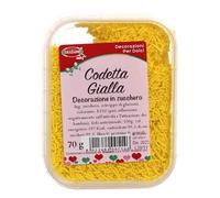 Codette di zucchero gialle per decorazioni 70 g