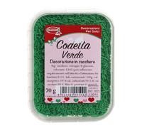 Codette di zucchero verdi per decorazioni 70 g