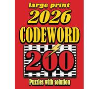 Codeword Book for adults 2026: large print Code words containing 200 puzzles with solution