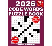 Codewords Puzzle Book for Adults 2026: Large Print 120 Puzzles with Solutions,Vol 3.
