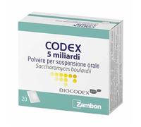 Codex 5 Miliardi Polvere per Sospensione Orale Saccharomyces boulardii, 20 Bustine