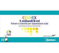 Codex Probiotico Saccharomyces Boulardii 10 Flaconcini da 8ml 5 Miliardi