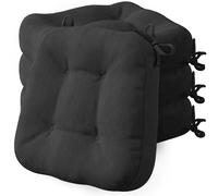 Codi Set di 4 cuscini per sedia 40 x 40 x 8 cm, extra spessi, comodi cuscini per sedia con rivestimento idrorepellente, lavabili, antiscivolo, in memory foam, per sedie da esterno e da giardino