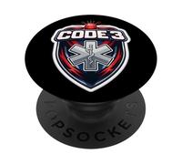 Codice 3 Tre divertenti gerghi paramedici dentro scherzo EMT EMS PopSockets PopGrip Adesivo