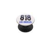 Codice 818 Los Angeles City State California Skyline Souvenir PopSockets PopGrip Adesivo