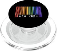 Codice a barre gay New York Pride Ally Rainbow LGBTQ Pride Mese PopSockets PopGrip per MagSafe