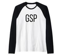 Codice Aeroporto GSP Greenville South Carolina Maglia con Maniche Raglan