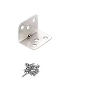 Codice angolare con viti, staffa ad angolo retto, connettori for il fissaggio degli angoli dei mobili, adatti for tavoli e armadi in legno (30 pezzi 180 viti)(50pcs and 300screws)