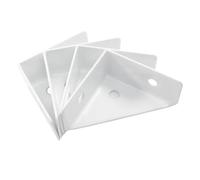 Codice angolare for staffa triangolare da 4/8/16 pezzi, elemento di fissaggio ad angolo retto bianco, utilizzato for telai letti, tavoli e sedie, armadi(8pcs)